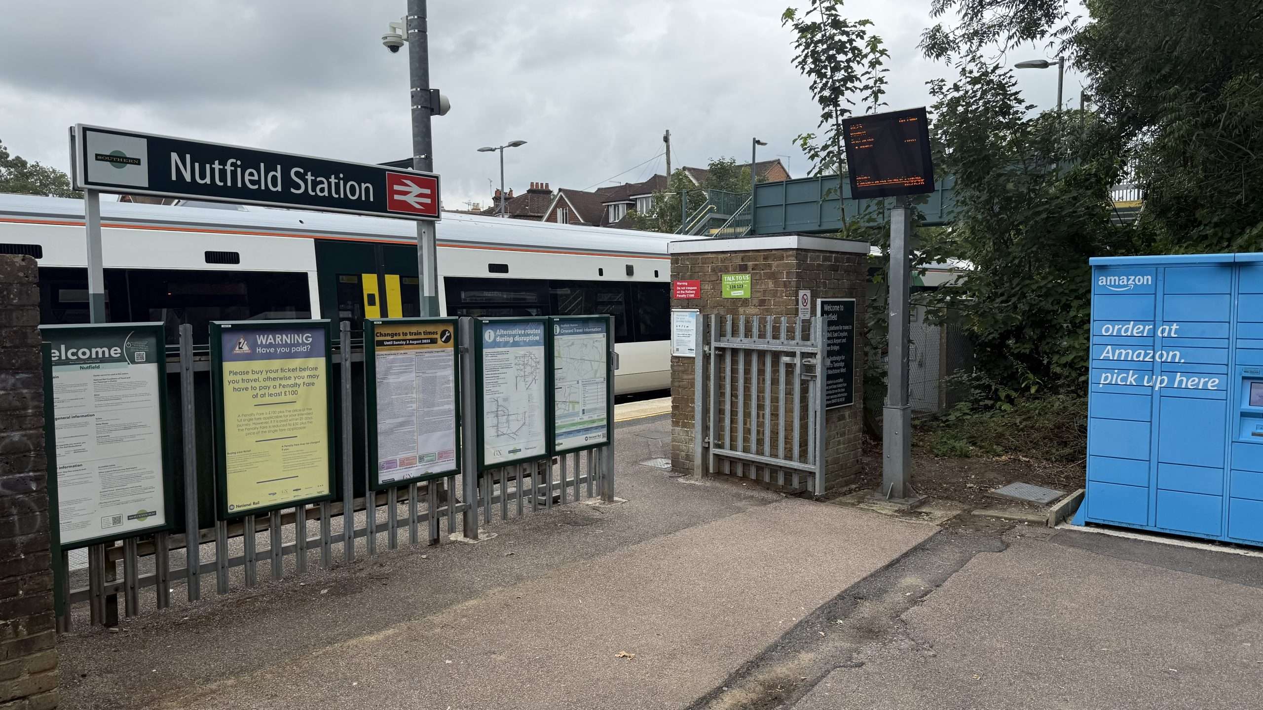 Nutfield railway station entrance RH1 — locksmith Nutfield for 24/7 lock changes, repairs and uPVC door locks